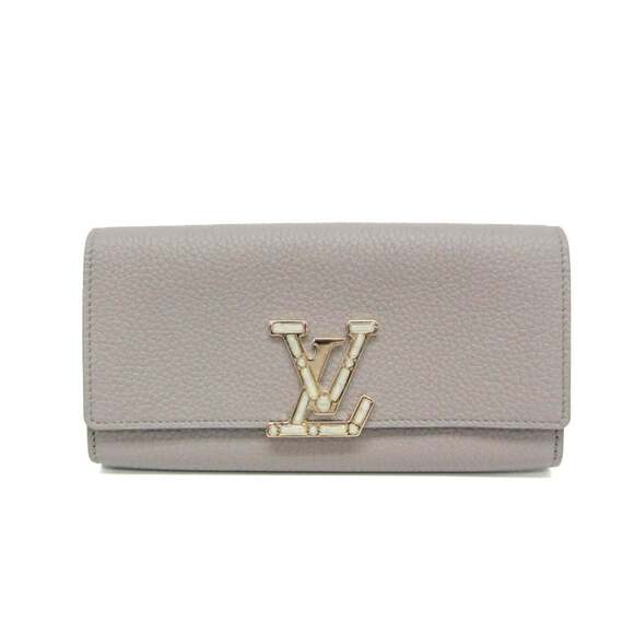 Louis Vuitton Taurillon Wallet Capucines M80928 Women'sTaurillon Leather Lo...